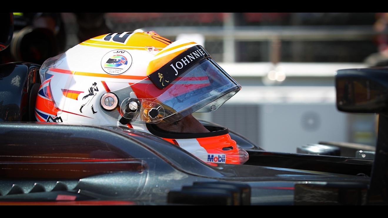 Jenson Button (GBR) McLaren MP4-30 on the grid at Formula One World Championship, Rd12, Italian Grand Prix, Race, Monza, Italy, Sunday 6  September 2015. © Sutton Motorsport Images