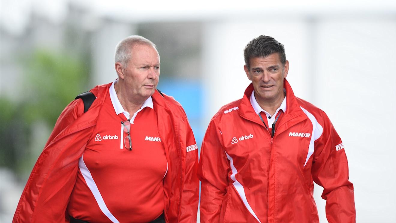 John Booth (GBR) Marussia Principal and Graeme Lowdon (GBR) Chief Executive Officer Marussia Formula One Team at Formula One World Championship, Rd14, Japanese Grand Prix, Practice, Suzuka, Japan, Friday 25 September 2015. © Sutton Motorsport Images