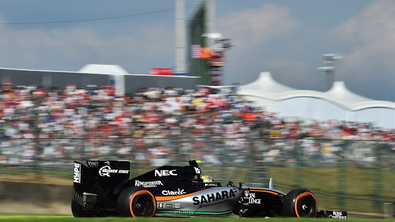Sergio Perez (MEX) Force India VJM08 at Formula One World Championship, Rd14, Japanese Grand Prix, Race, Suzuka, Japan, Sunday 27 September 2015. © Sutton Motorsport Images