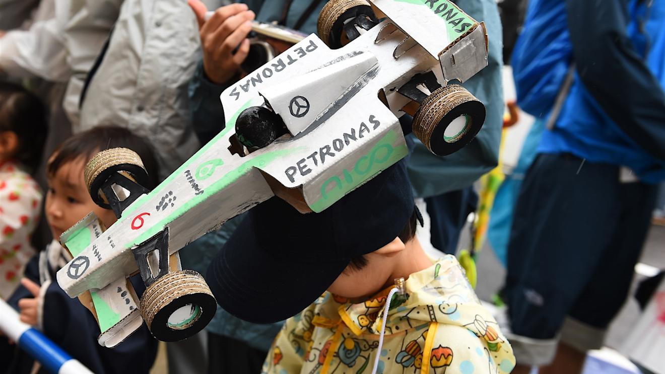 Mercedes AMG F1 fan at Formula One World Championship, Rd14, Japanese Grand Prix, Preparations, Suzuka, Japan, Thursday 24 September 2015. © Sutton Motorsport Images