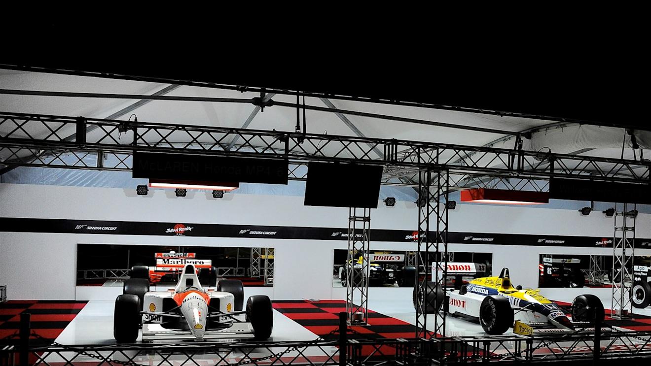 Honda display with Williams and McLaren at Formula One World Championship, Rd14, Japanese Grand Prix, Preparations, Suzuka, Japan, Wednesday 23 September 2015. © Sutton Motorsport Images
