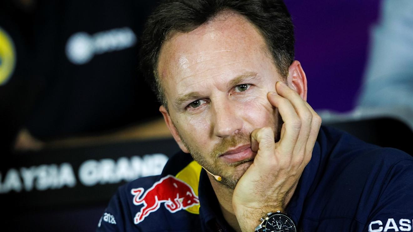 Christian Horner (GBR) Red Bull Racing Team Principal in the Press Conference at Formula One World Championship, Rd2, Malaysian Grand Prix, Practice, Sepang, Malaysia, Friday 27  March 2015. © Sutton Motorsport Images