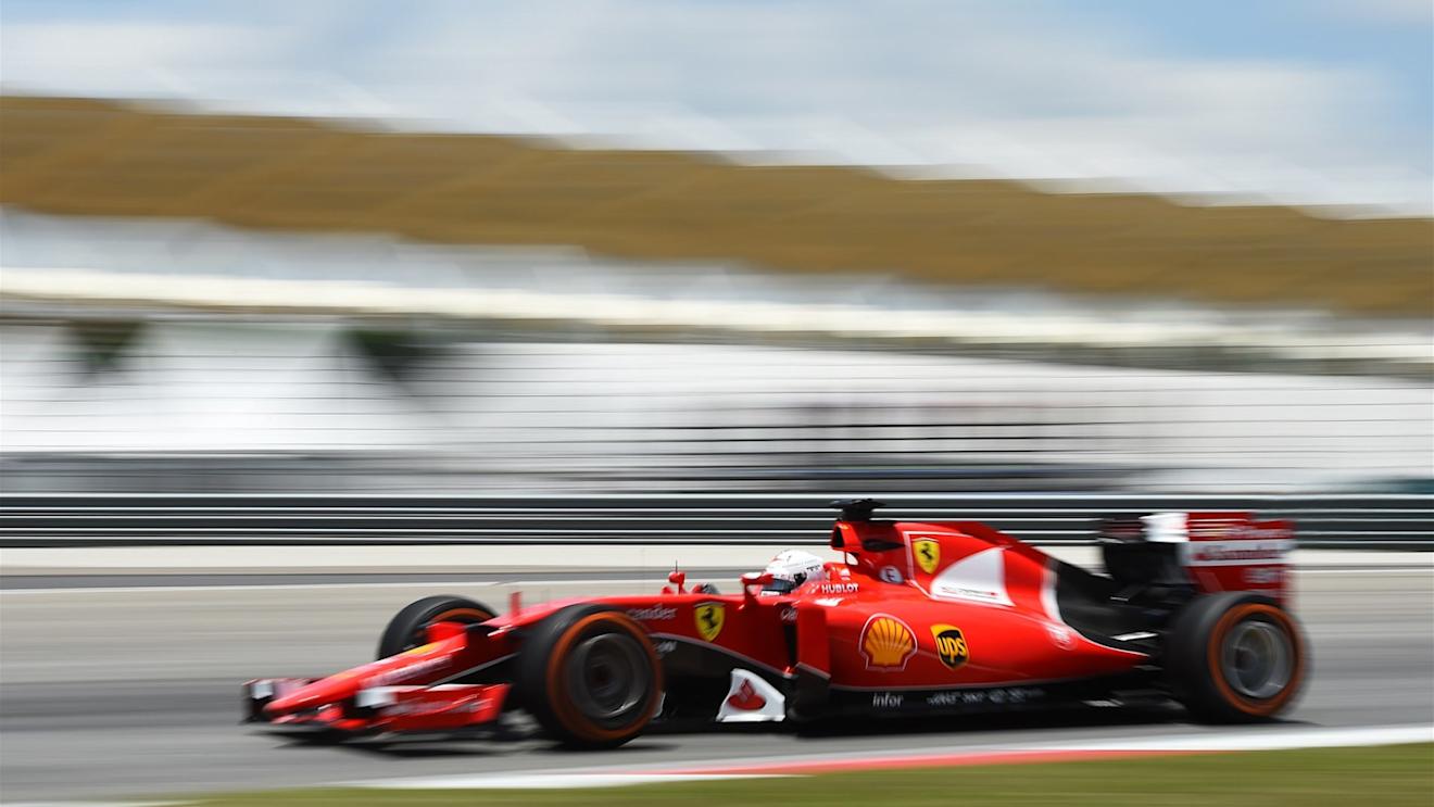Sebastian Vettel (GER) Ferrari SF15-T at Formula One World Championship, Rd2, Malaysian Grand Prix, Practice, Sepang, Malaysia, Friday 27  March 2015. © Sutton Motorsport Images