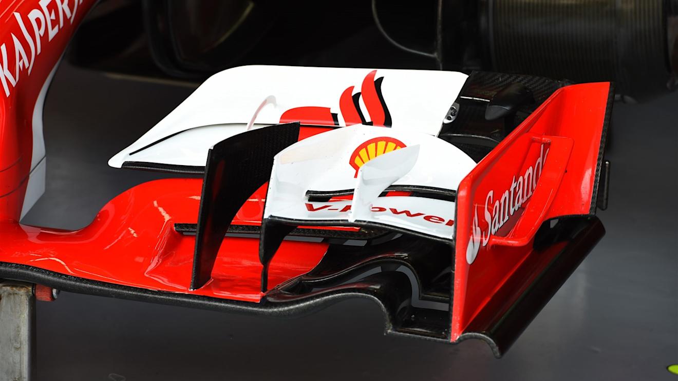 Ferrari SF15-T front wing detail at Formula One World Championship, Rd2, Malaysian Grand Prix, Qualifying, Sepang, Malaysia, Saturday 28  March 2015. © Sutton Motorsport Images