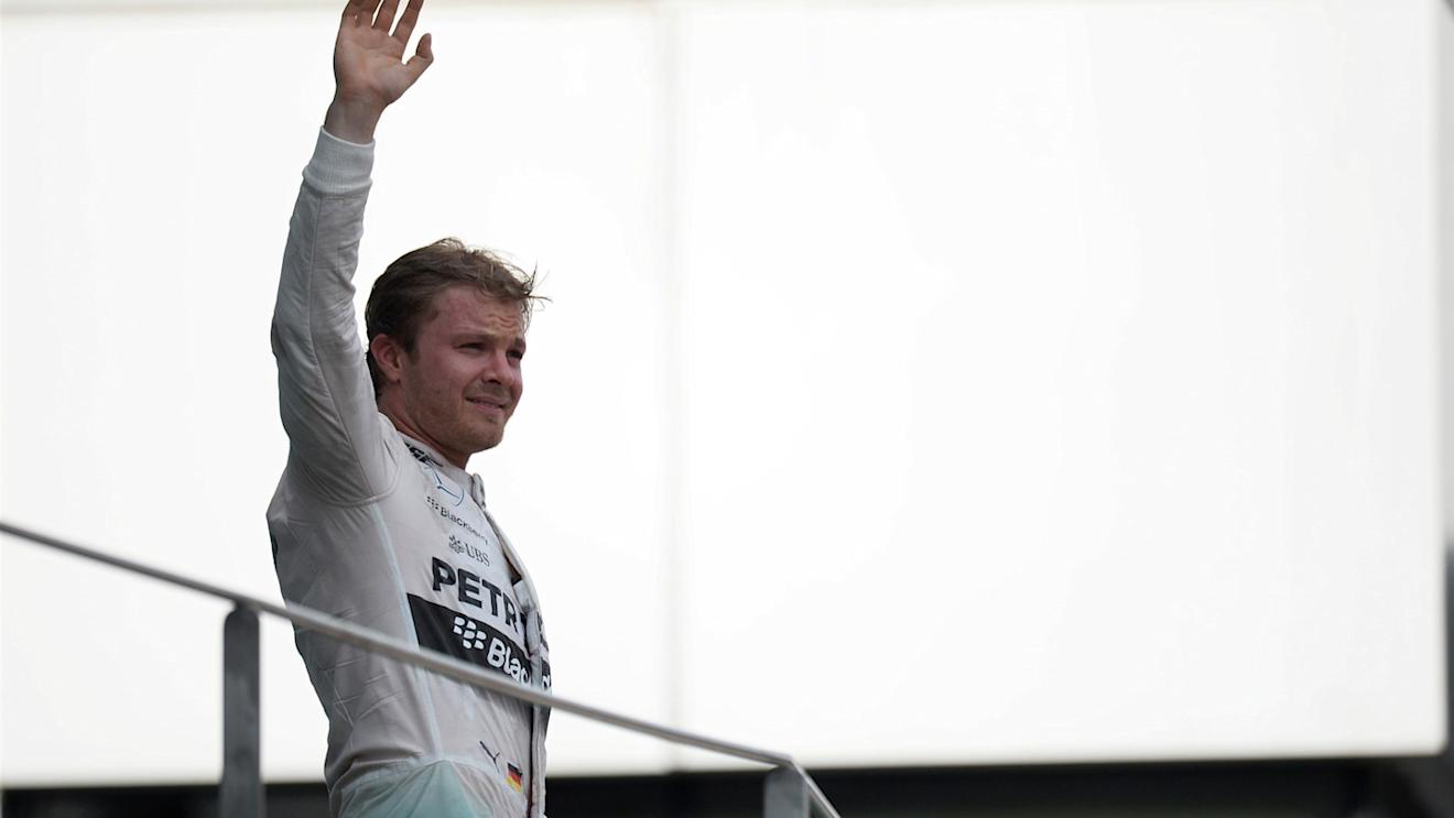 Nico Rosberg (GER) Mercedes AMG F1 celebrates on the Podium at Formula One World Championship, Rd2, Malaysian Grand Prix, Race, Sepang, Malaysia, Sunday 29 March 2015. © Sutton Motorsport Images