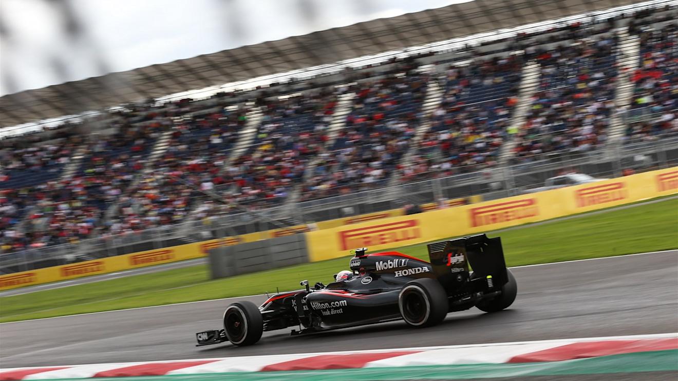 Jenson Button (GBR) McLaren MP4-30 at Formula One World Championship, Rd17, Mexican Grand Prix, Practice, Circuit Hermanos Rodriguez, Mexico City, Mexico, Friday 30 October 2015. © Sutton Motorsport Images