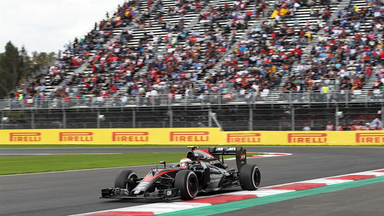Jenson Button (GBR) McLaren MP4-30 at Formula One World Championship, Rd17, Mexican Grand Prix, Practice, Circuit Hermanos Rodriguez, Mexico City, Mexico, Friday 30 October 2015. © Sutton Motorsport Images