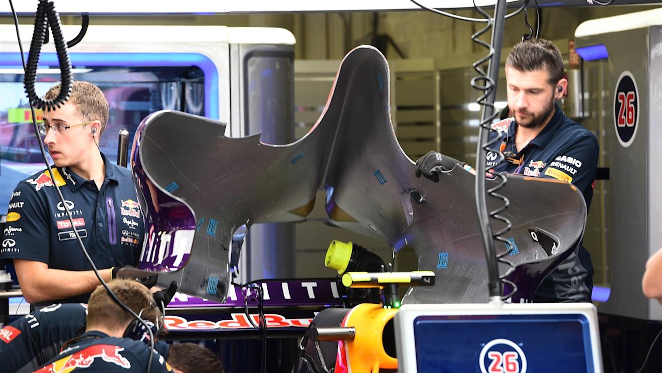 Red Bull Racing RB11 bodywork at Formula One World Championship, Rd17, Mexican Grand Prix, Practice, Circuit Hermanos Rodriguez, Mexico City, Mexico, Friday 30 October 2015. © Sutton Motorsport Images