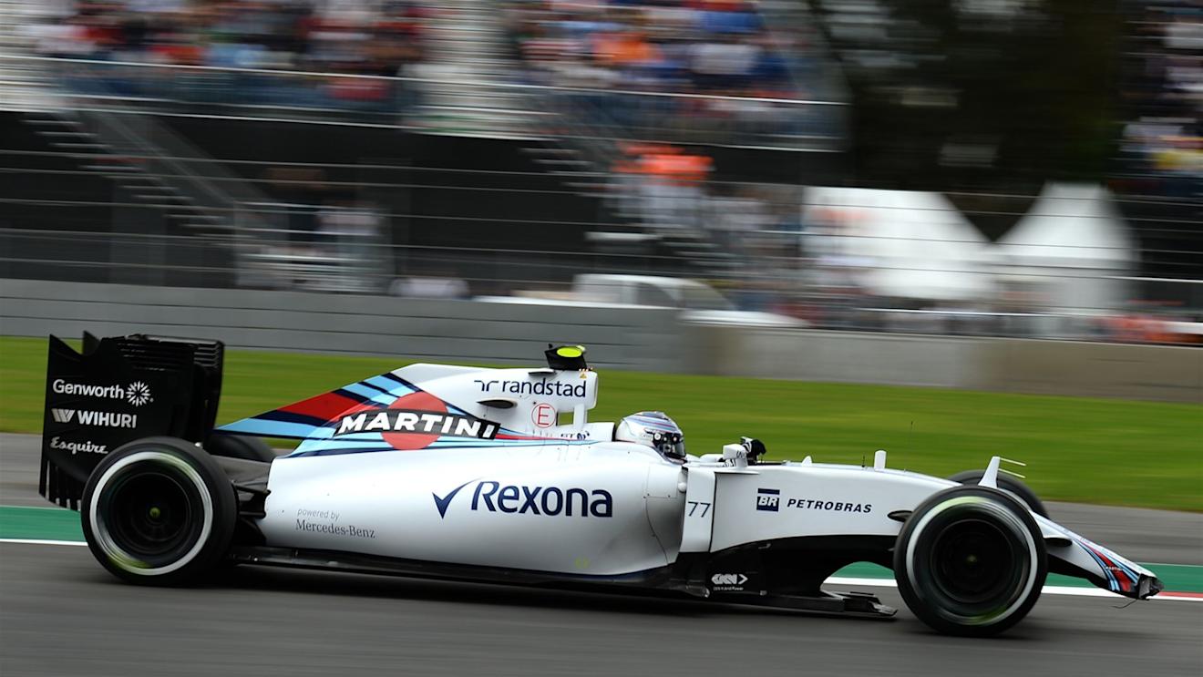Valtteri Bottas (FIN) Williams FW37 with broken front wing in FP2 at Formula One World Championship, Rd17, Mexican Grand Prix, Practice, Circuit Hermanos Rodriguez, Mexico City, Mexico, Friday 30 October 2015. © Sutton Motorsport Images