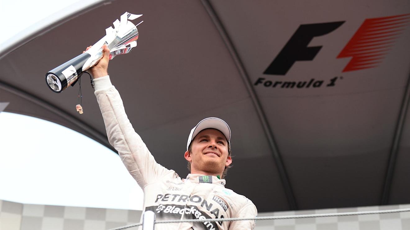 Race winner Nico Rosberg (GER) Mercedes AMG F1 celebrates on the podium at Formula One World Championship, Rd17, Mexican Grand Prix, Race, Circuit Hermanos Rodriguez, Mexico City, Mexico, Sunday 1  November 2015. © Sutton Motorsport Images