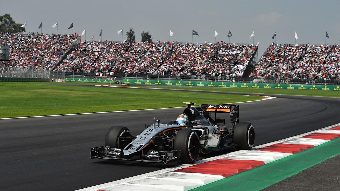 Sergio Perez (MEX) Force India VJM08 at Formula One World Championship, Rd17, Mexican Grand Prix, Race, Circuit Hermanos Rodriguez, Mexico City, Mexico, Sunday 1  November 2015. © Sutton Motorsport Images