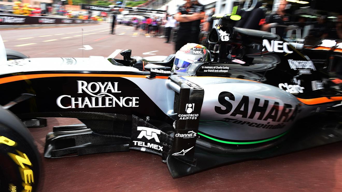 Sergio Perez (MEX) Force India VJM08 at Formula One World Championship, Rd6, Monaco Grand Prix Qualifying, Monte-Carlo, Monaco, Saturday 23 May 2015. © Sutton Motorsport Images