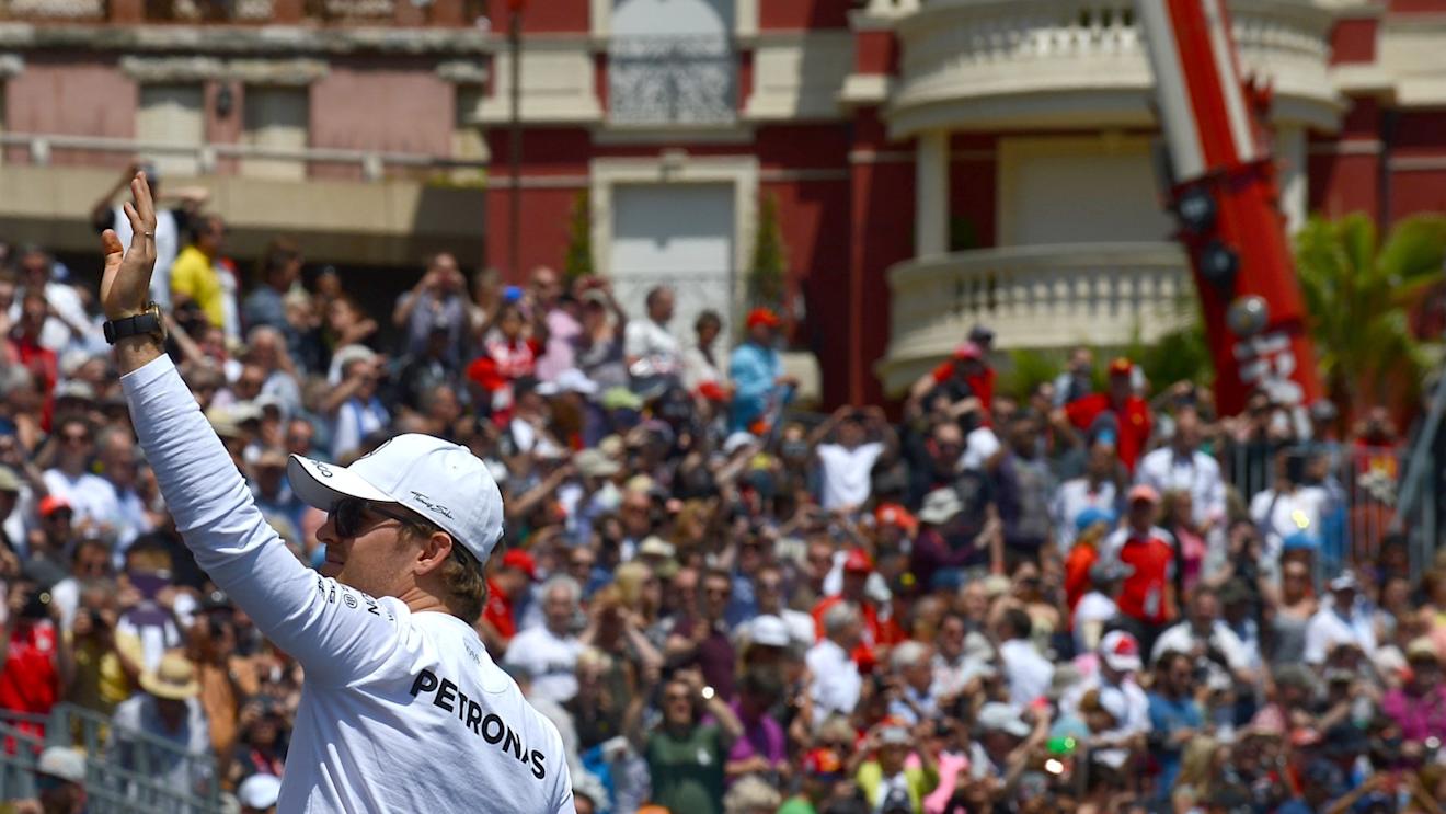 Nico Rosberg (GER) Mercedes AMG F1 on the driver parade at Formula One World Championship, Rd6, Monaco Grand Prix Race, Monte-Carlo, Monaco, Sunday 24 May 2015. © Sutton Motorsport Images