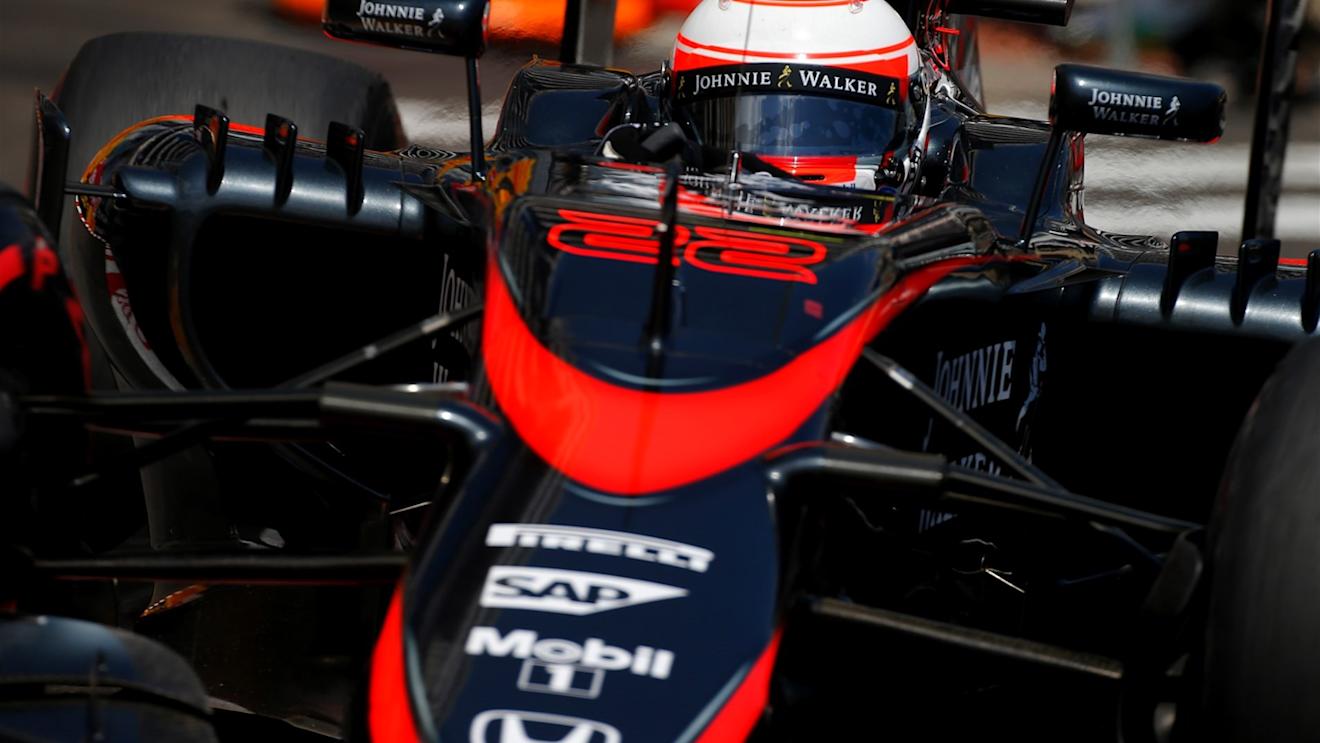 Jenson Button (GBR) McLaren MP4-30 at Formula One World Championship, Rd6, Monaco Grand Prix Race, Monte-Carlo, Monaco, Sunday 24 May 2015. © Sutton Motorsport Images