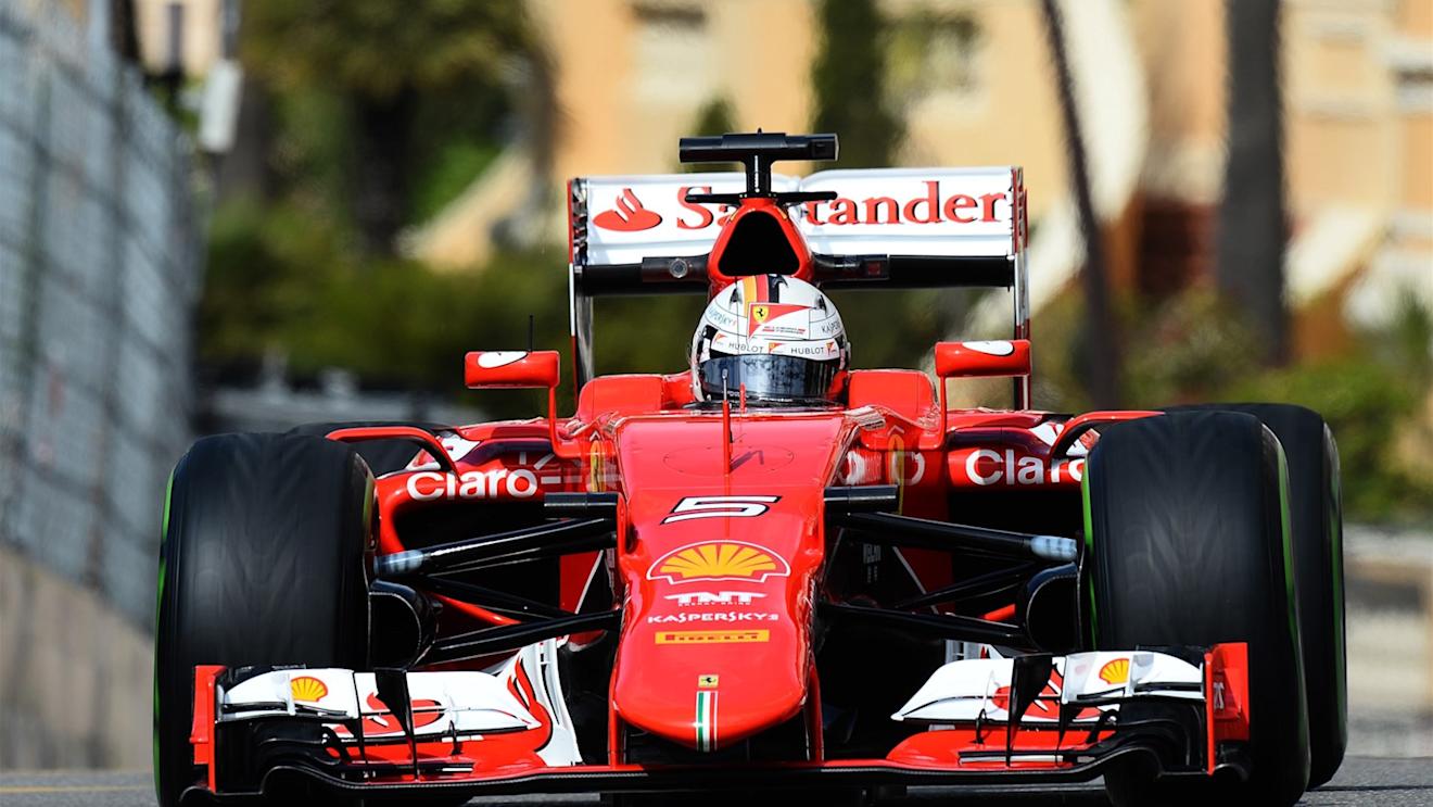 Sebastian Vettel (GER) Ferrari SF15-T at Formula One World Championship, Rd6, Monaco Grand Prix Practice, Monte-Carlo, Monaco, Thursday 21  May 2015. © Sutton Motorsport Images