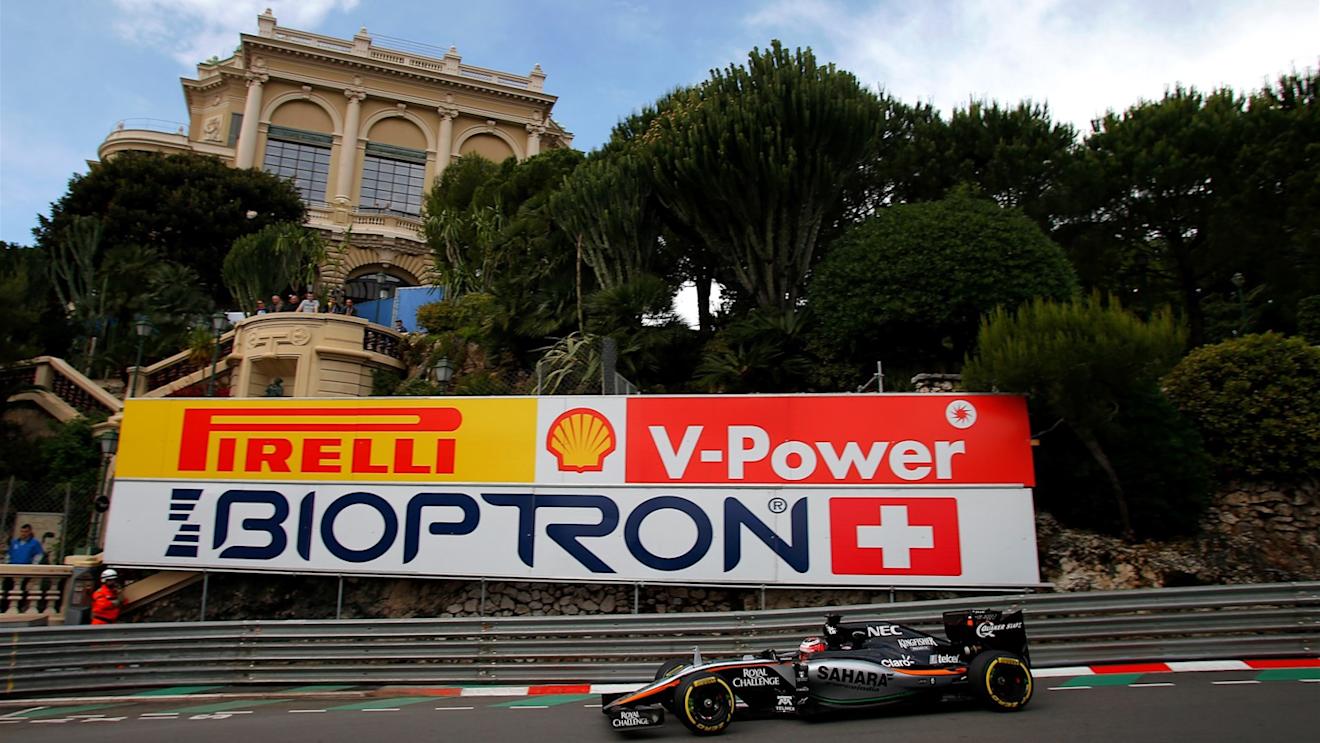 Nico Hulkenberg (GER) Force India VJM08 at Formula One World Championship, Rd6, Monaco Grand Prix Practice, Monte-Carlo, Monaco, Thursday 21  May 2015. © Sutton Motorsport Images