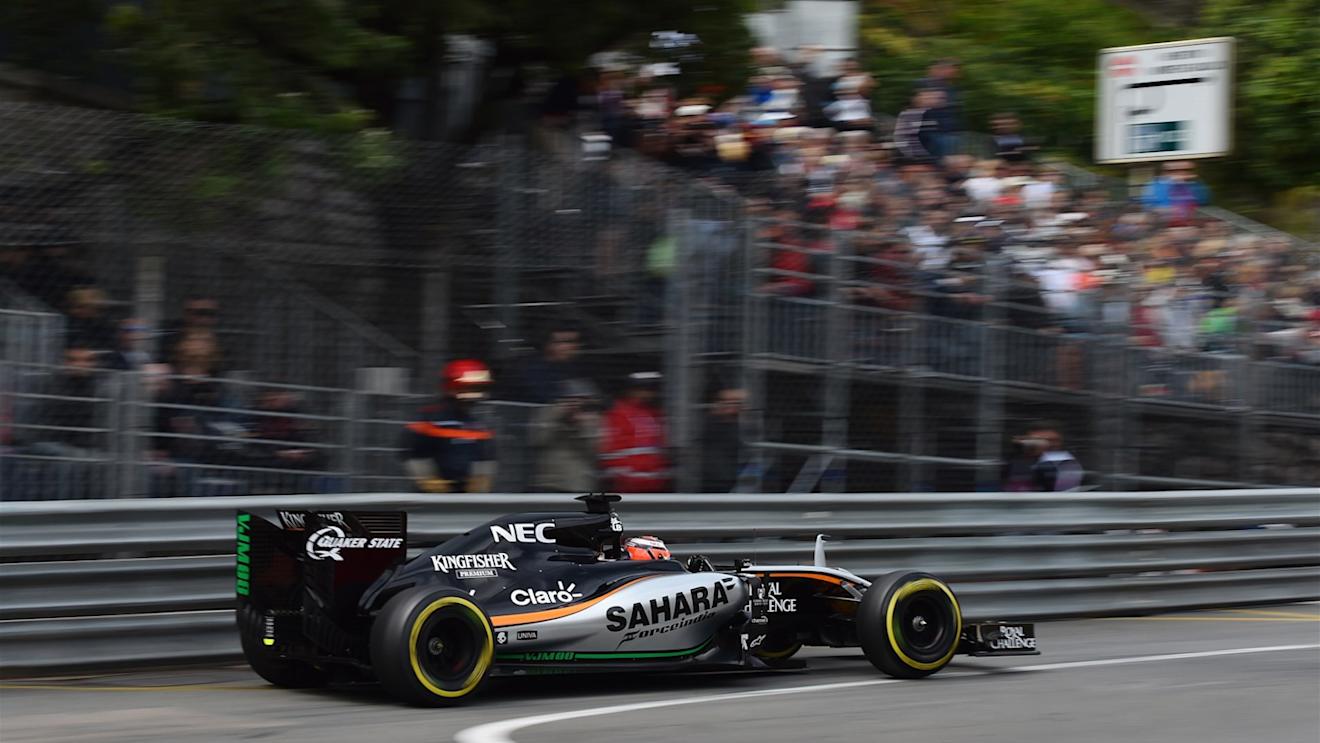 Nico Hulkenberg (GER) Force India VJM08 at Formula One World Championship, Rd6, Monaco Grand Prix Practice, Monte-Carlo, Monaco, Thursday 21  May 2015. © Sutton Motorsport Images