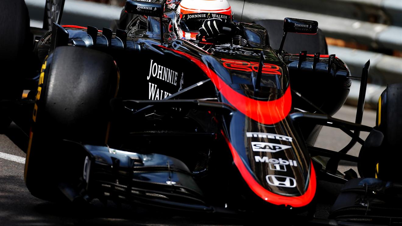 Jenson Button (GBR) McLaren MP4-30 at Formula One World Championship, Rd6, Monaco Grand Prix Practice, Monte-Carlo, Monaco, Thursday 21  May 2015. © Sutton Motorsport Images