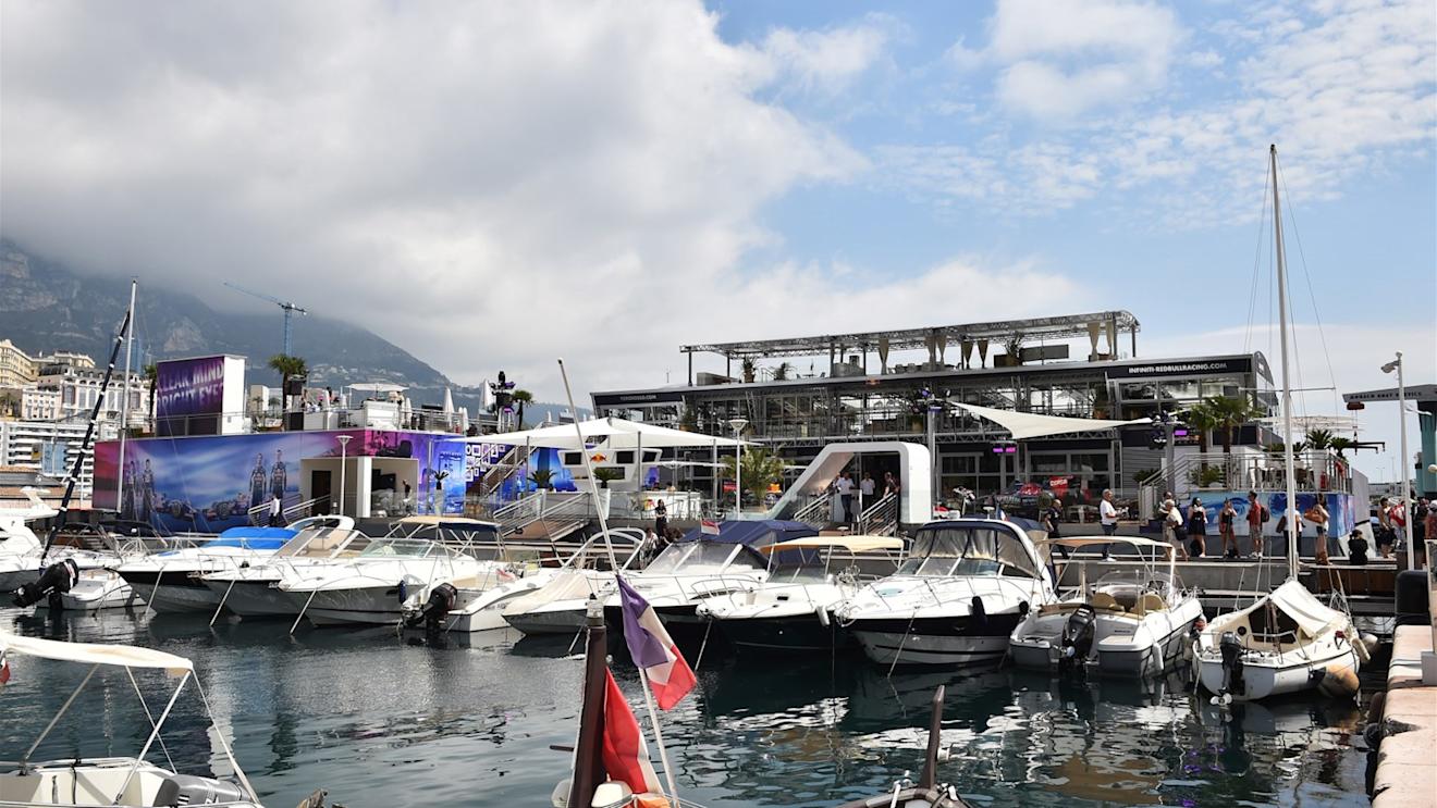 Red Bull hospitality / Energy Station at Formula One World Championship, Rd6, Monaco Grand Prix Preparations, Monte-Carlo, Monaco, Wednesday 20 May 2015. © Sutton Motorsport Images