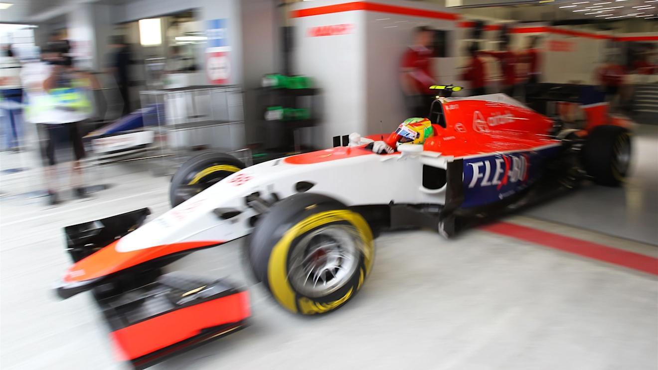 Roberto Merhi (ESP) Marussia at Formula One World Championship, Rd15, Russian Grand Prix, Practice, Sochi Autodrom, Sochi, Krasnodar Krai, Russia, Friday 9 October 2015. © Sutton Motorsport Images