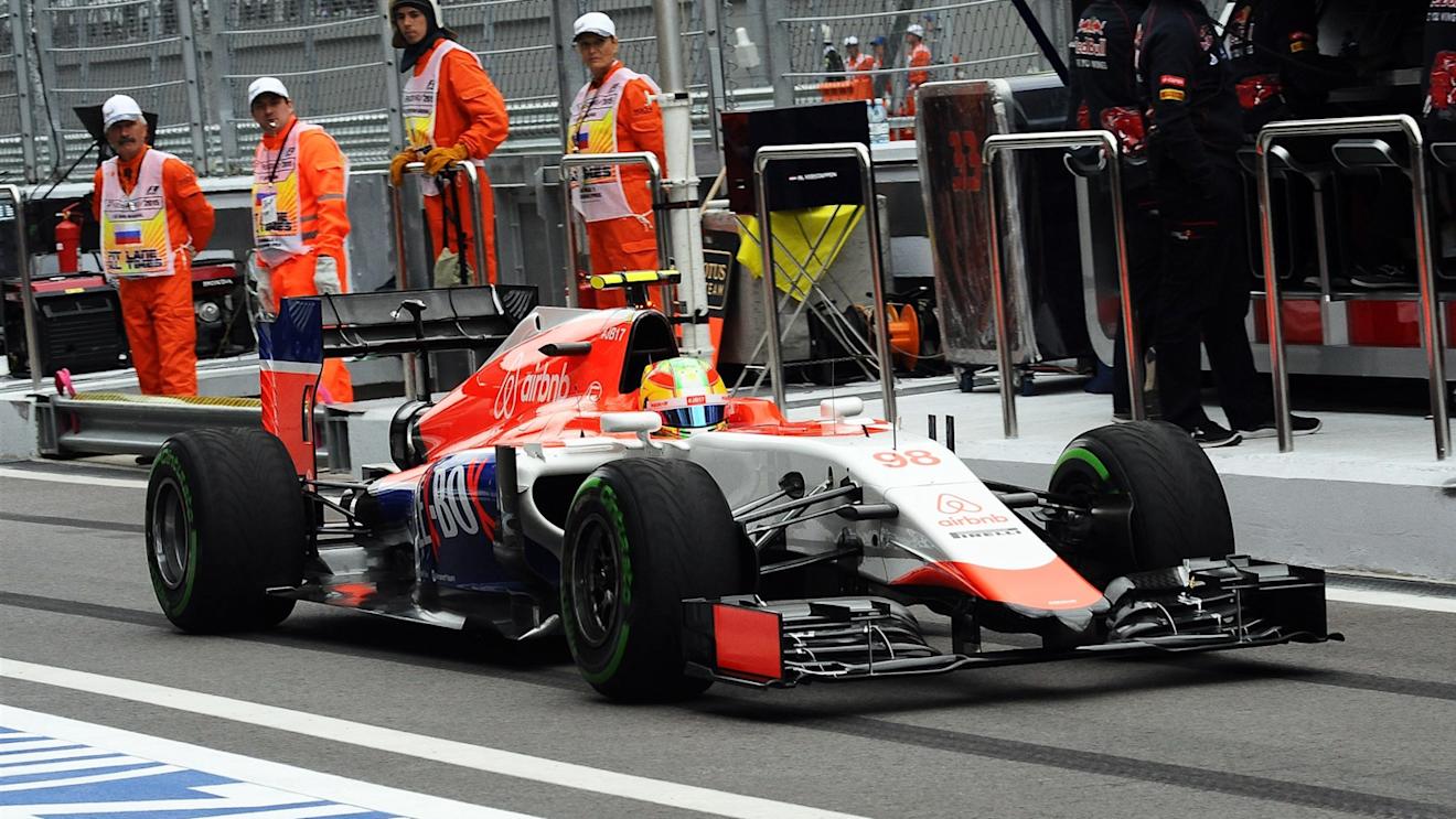 Roberto Merhi (ESP) Marussia at Formula One World Championship, Rd15, Russian Grand Prix, Practice, Sochi Autodrom, Sochi, Krasnodar Krai, Russia, Friday 9 October 2015. © Sutton Motorsport Images