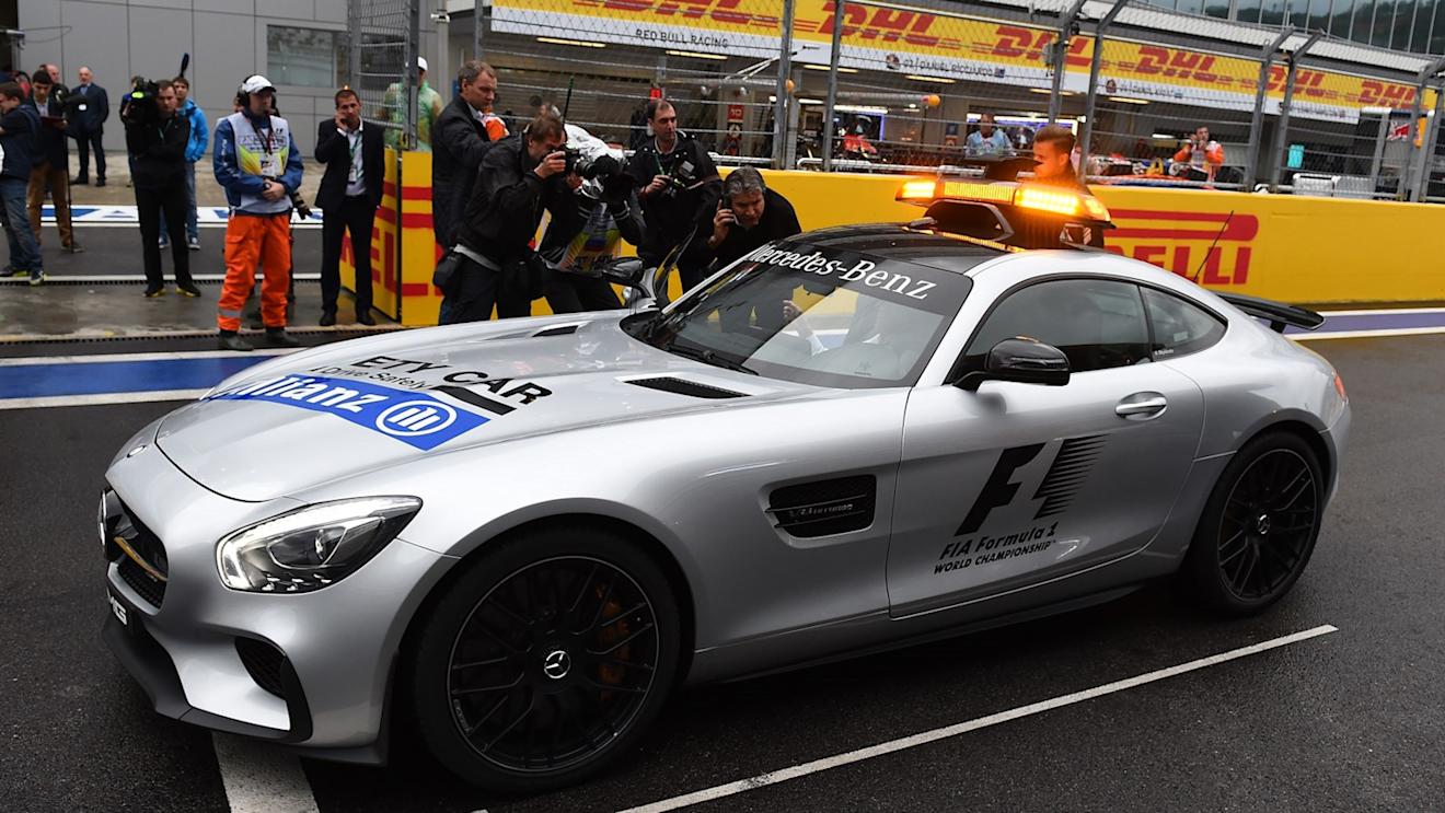 Dmitry Kozak (RUS) Deputy Prime Minister of the Russian Federation in the Safety Car at Formula One World Championship, Rd15, Russian Grand Prix, Practice, Sochi Autodrom, Sochi, Krasnodar Krai, Russia, Friday 9 October 2015. © Sutton Motorsport Images