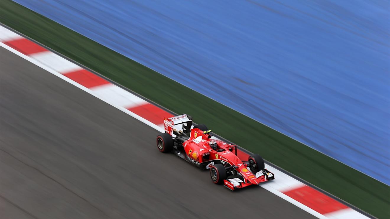 Kimi Raikkonen (FIN) Ferrari SF15-T at Formula One World Championship, Rd15, Russian Grand Prix, Qualifying, Sochi Autodrom, Sochi, Krasnodar Krai, Russia, Saturday 10 October 2015. © Sutton Motorsport Images