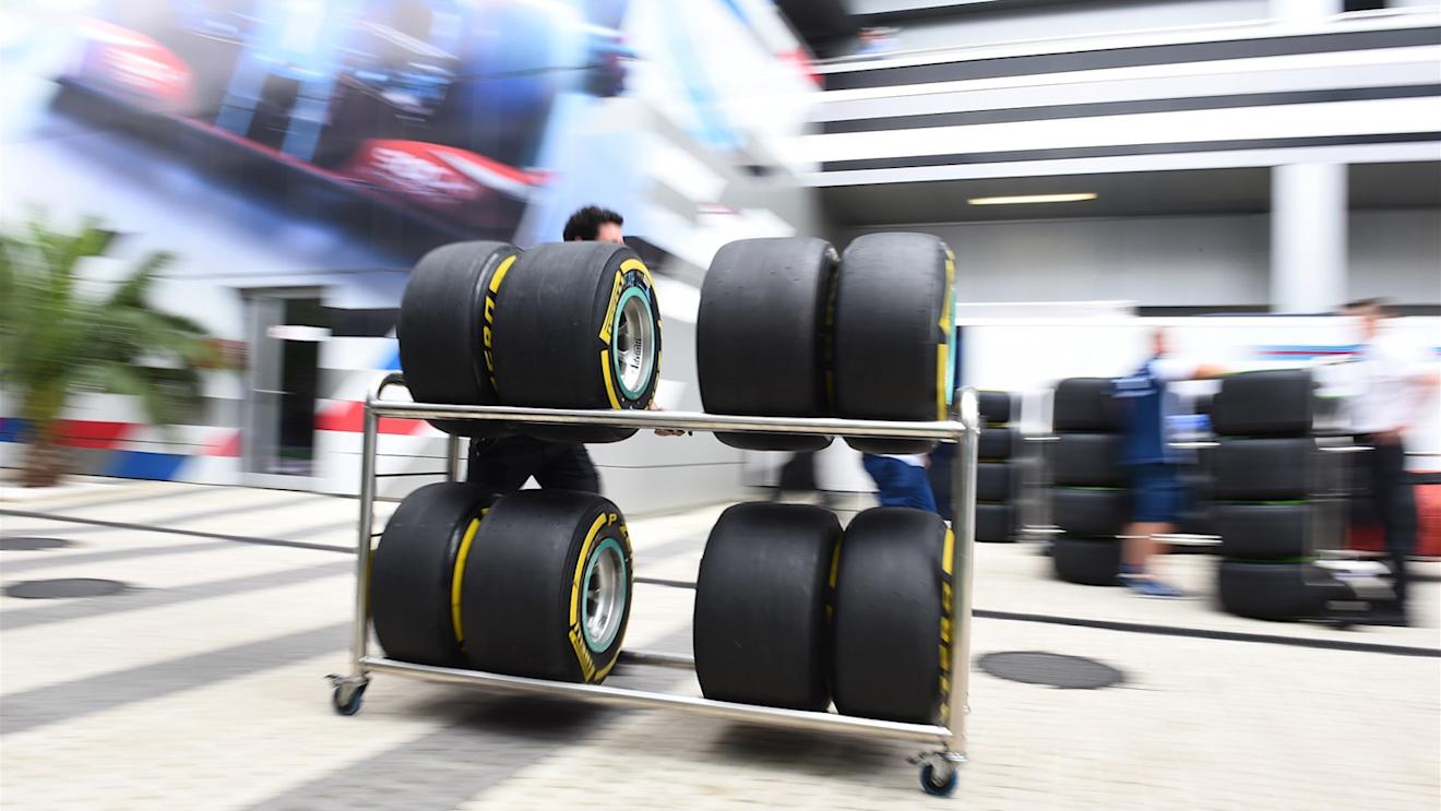 Pirelli tyres at Formula One World Championship, Rd15, Russian Grand Prix, Qualifying, Sochi Autodrom, Sochi, Krasnodar Krai, Russia, Saturday 10 October 2015. © Sutton Motorsport Images