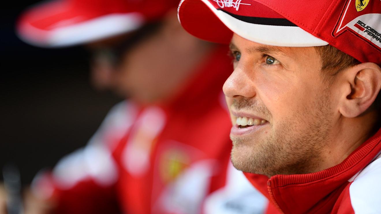 Sebastian Vettel (GER) Ferrari during the autograph session at Formula One World Championship, Rd15, Russian Grand Prix, Preparations, Sochi Autodrom, Sochi, Krasnodar Krai, Russia, Thursday 8 October 2015. © Sutton Motorsport Images