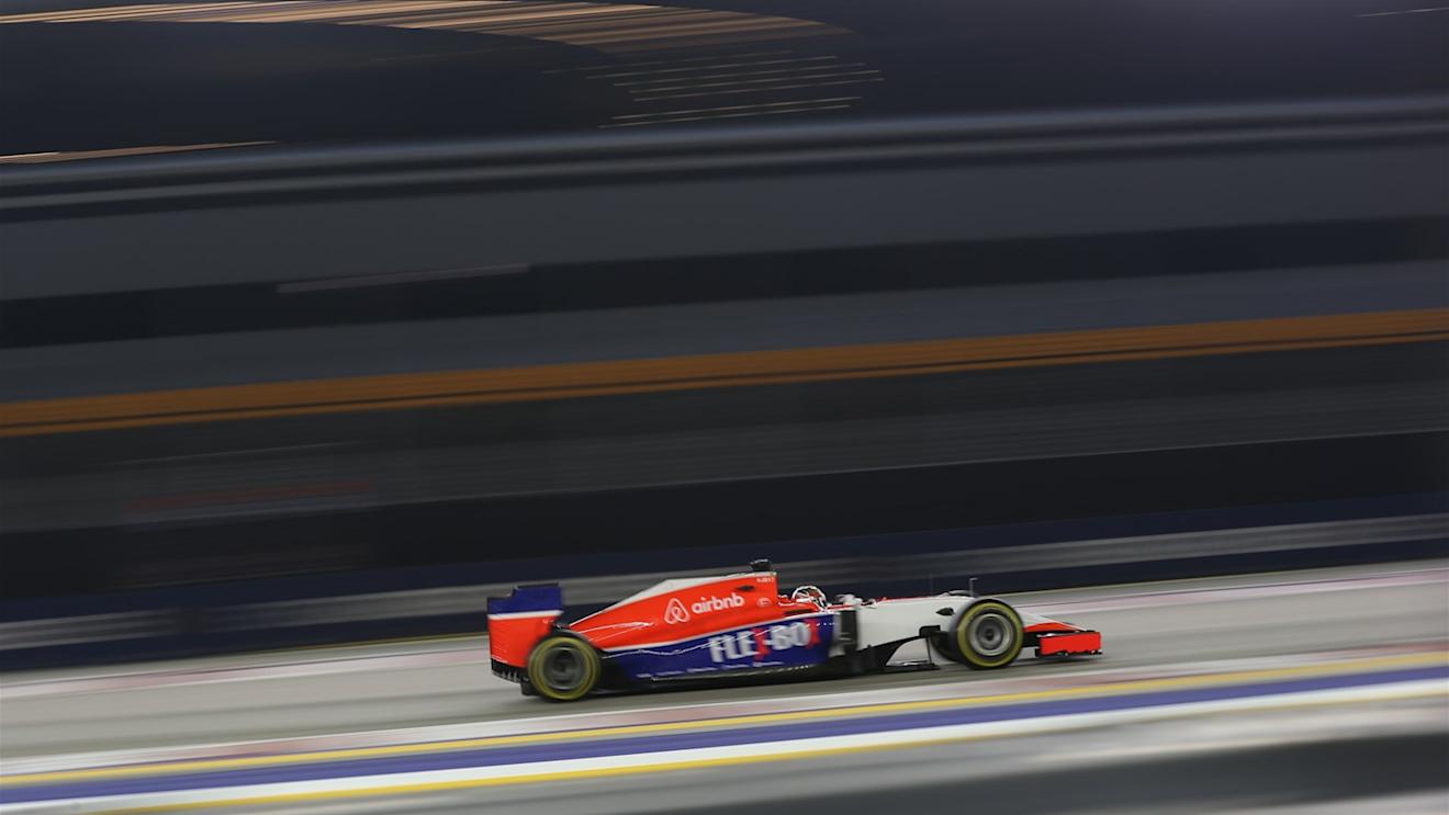 Will Stevens (GBR) Marussia at Formula One World Championship, Rd13, Singapore Grand Prix, Practice, Marina Bay Street Circuit, Singapore, Friday 18 September 2015. © Sutton Motorsport Images