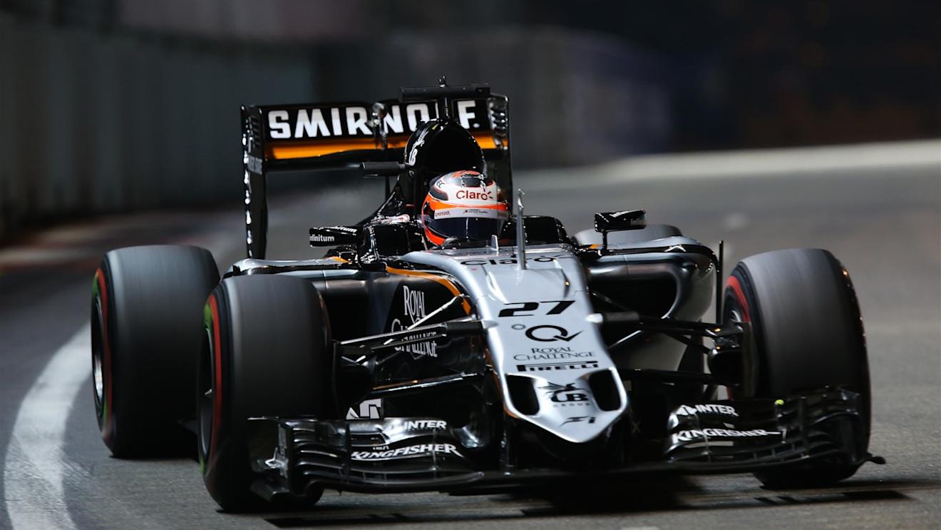 Nico Hulkenberg (GER) Force India VJM08 at Formula One World Championship, Rd13, Singapore Grand Prix, Qualifying, Marina Bay Street Circuit, Singapore, Saturday 19  September 2015. © Sutton Motorsport Images