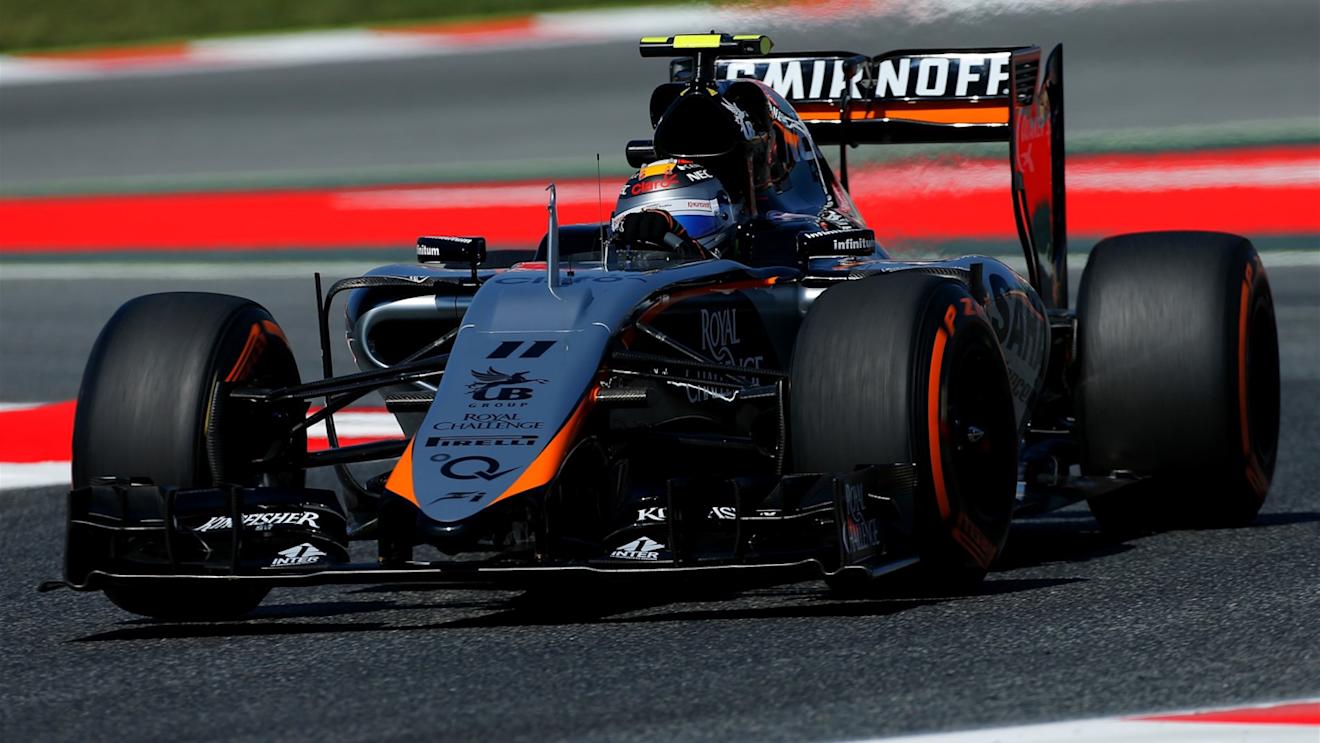 Sergio Perez (MEX) Force India VJM08 at Formula One World Championship, Rd5, Spanish Grand Prix Practice, Barcelona, Spain, Friday 8 May 2015. © Sutton Motorsport Images
