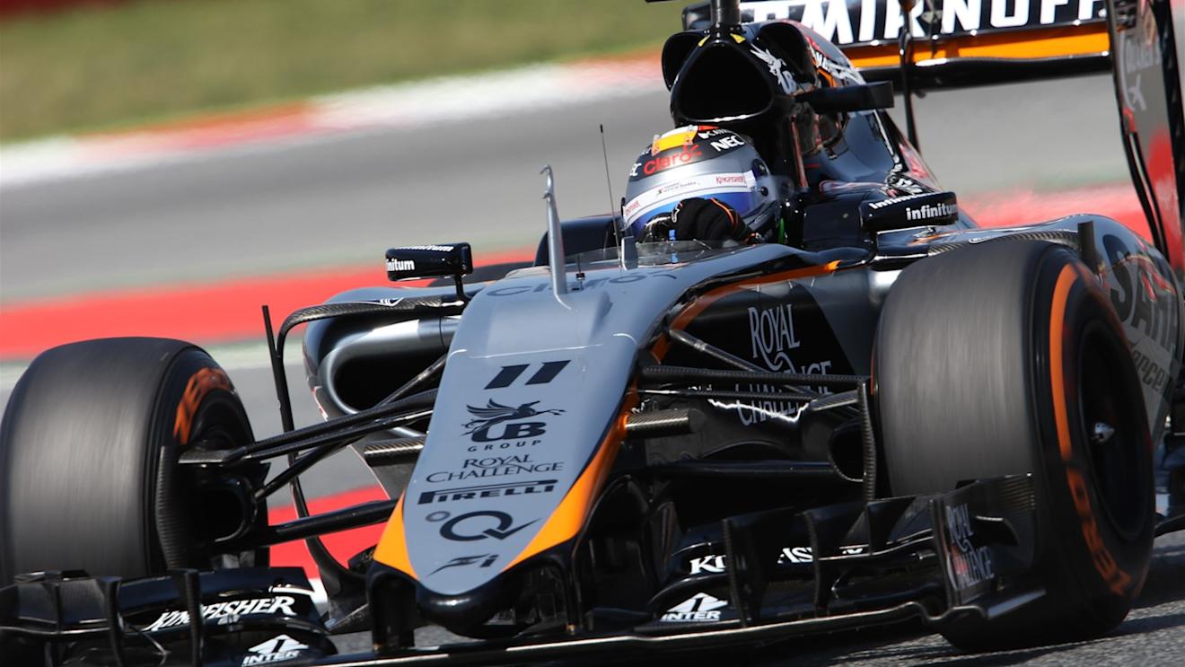 Sergio Perez (MEX) Force India VJM08 at Formula One World Championship, Rd5, Spanish Grand Prix Qualifying, Barcelona, Spain, Saturday 9 May 2015. © Sutton Motorsport Images