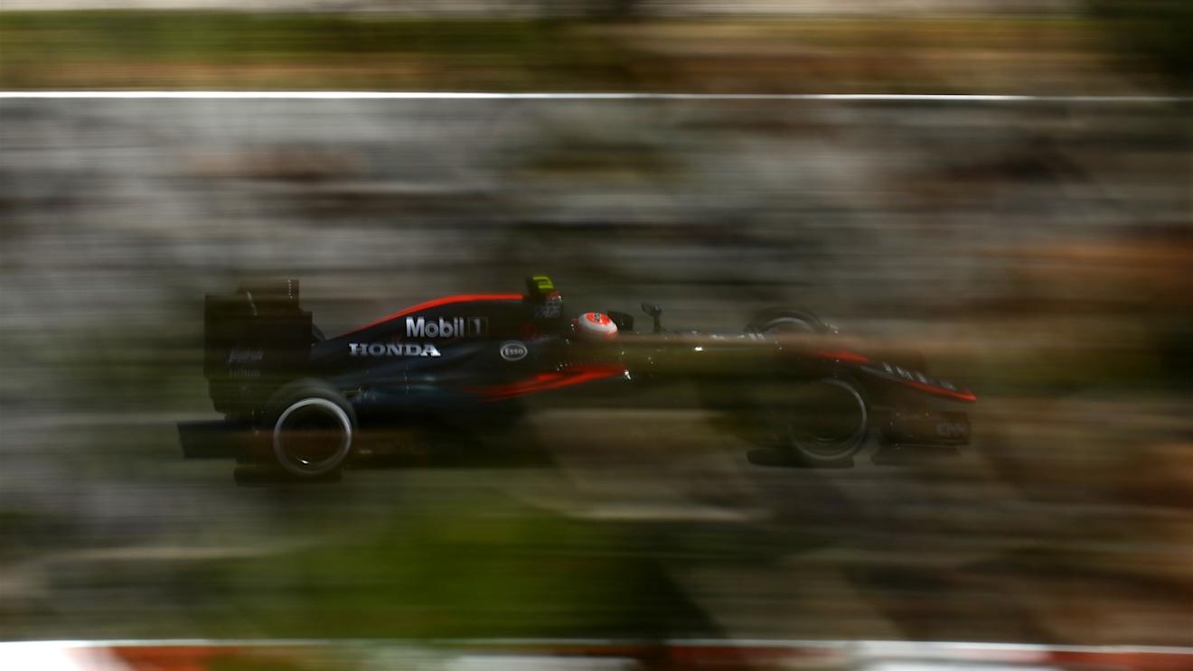 Jenson Button (GBR) McLaren MP4-30 at Formula One World Championship, Rd5, Spanish Grand Prix Qualifying, Barcelona, Spain, Saturday 9 May 2015. © Sutton Motorsport Images