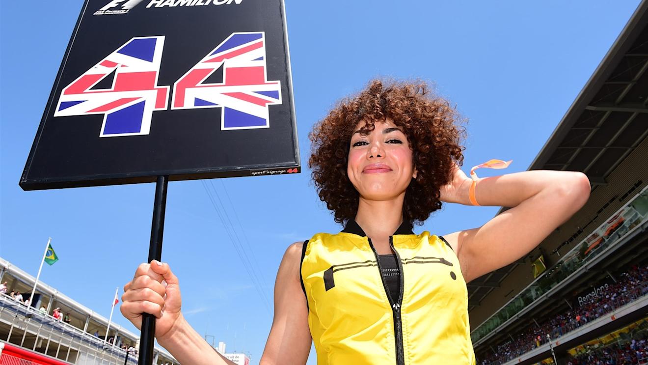 Grid girl at Formula One World Championship, Rd5, Spanish Grand Prix Qualifying, Barcelona, Spain, Saturday 9 May 2015. © Sutton Motorsport Images