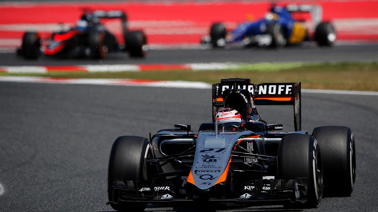 Nico Hulkenberg (GER) Force India VJM08 at Formula One World Championship, Rd5, Spanish Grand Prix Race, Barcelona, Spain, Sunday 10 May 2015. © Sutton Motorsport Images