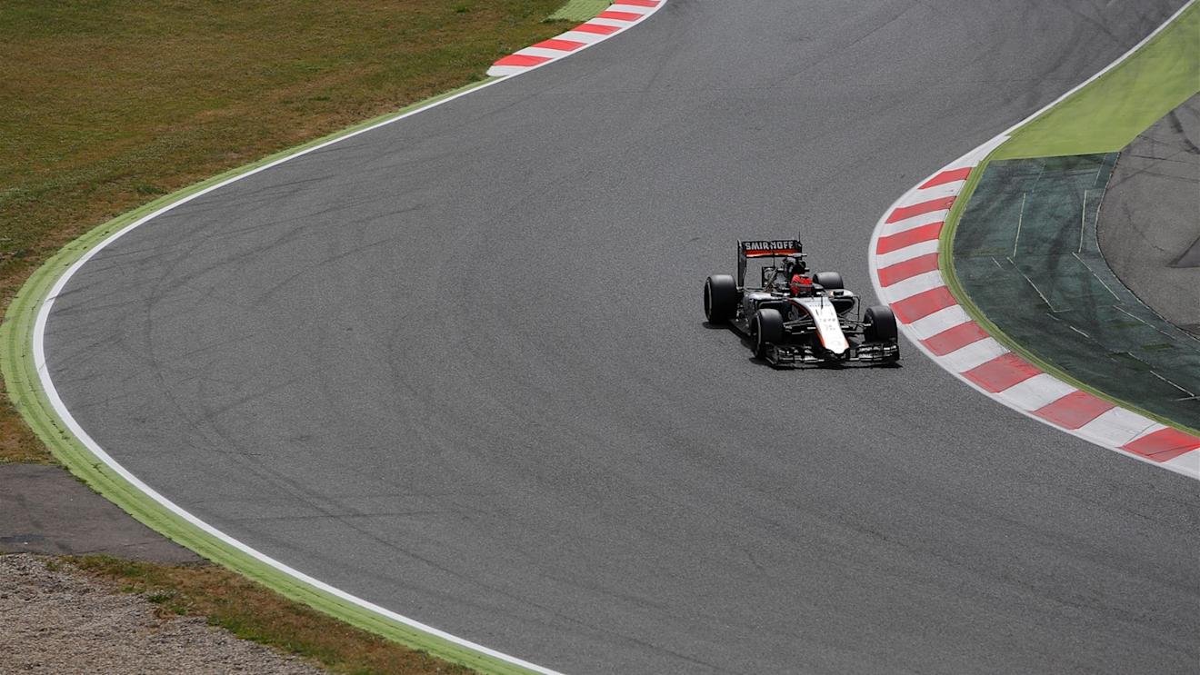 Esteban Ocon (FRA) Force India VJM08 at Formula One Testing, Day Two, Barcelona, Spain, 13 May 2015. © Sutton Motorsport Images