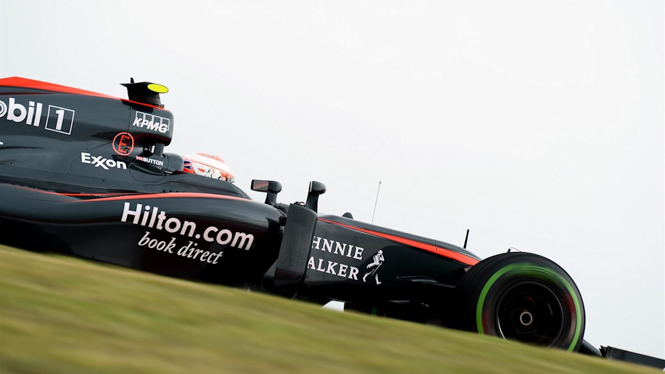 Jenson Button (GBR) McLaren MP4-30 at Formula One World Championship, Rd16, United States  Grand Prix, Practice, Austin, Texas, USA, Friday 23 October 2015. © Sutton Motorsport Images