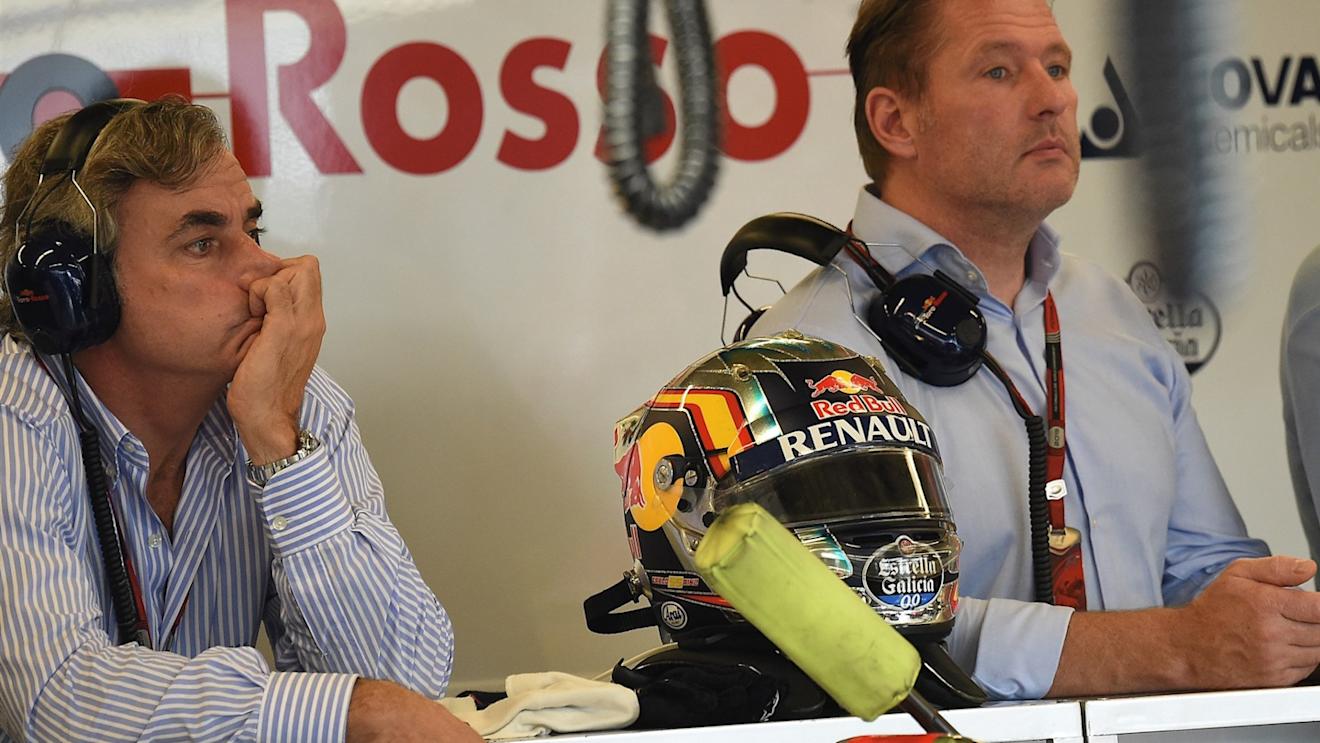 Carlos Sainz (ESP) , Father of Carlos Sainz jr (ESP) Scuderia Toro Rosso and Jos Verstappen (NDL) Father of Max Verstappen (NDL) Scuderia Toro Rosso at Formula One World Championship, Rd16, United States  Grand Prix, Practice, Austin, Texas, USA, Friday 23 October 2015. © Sutton Motorsport Images