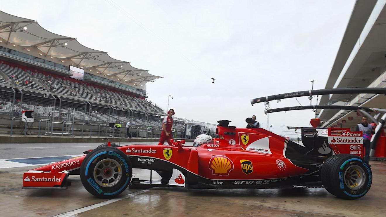 Sebastian Vettel (GER) Ferrari SF15-T at Formula One World Championship, Rd16, United States  Grand Prix, Practice, Austin, Texas, USA, Friday 23 October 2015. © Sutton Motorsport Images