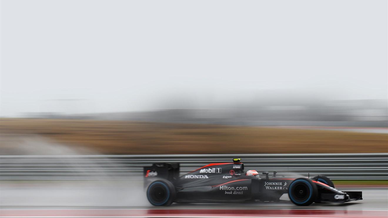 Jenson Button (GBR) McLaren MP4-30 at Formula One World Championship, Rd16, United States  Grand Prix, Qualifying, Austin, Texas, USA, Saturday 24 October 2015. © Sutton Motorsport Images