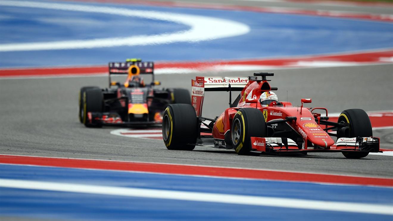 Sebastian Vettel (GER) Ferrari SF15-T at Formula One World Championship, Rd16, United States  Grand Prix, Race, Austin, Texas, USA, Sunday 25 October 2015. © Sutton Motorsport Images