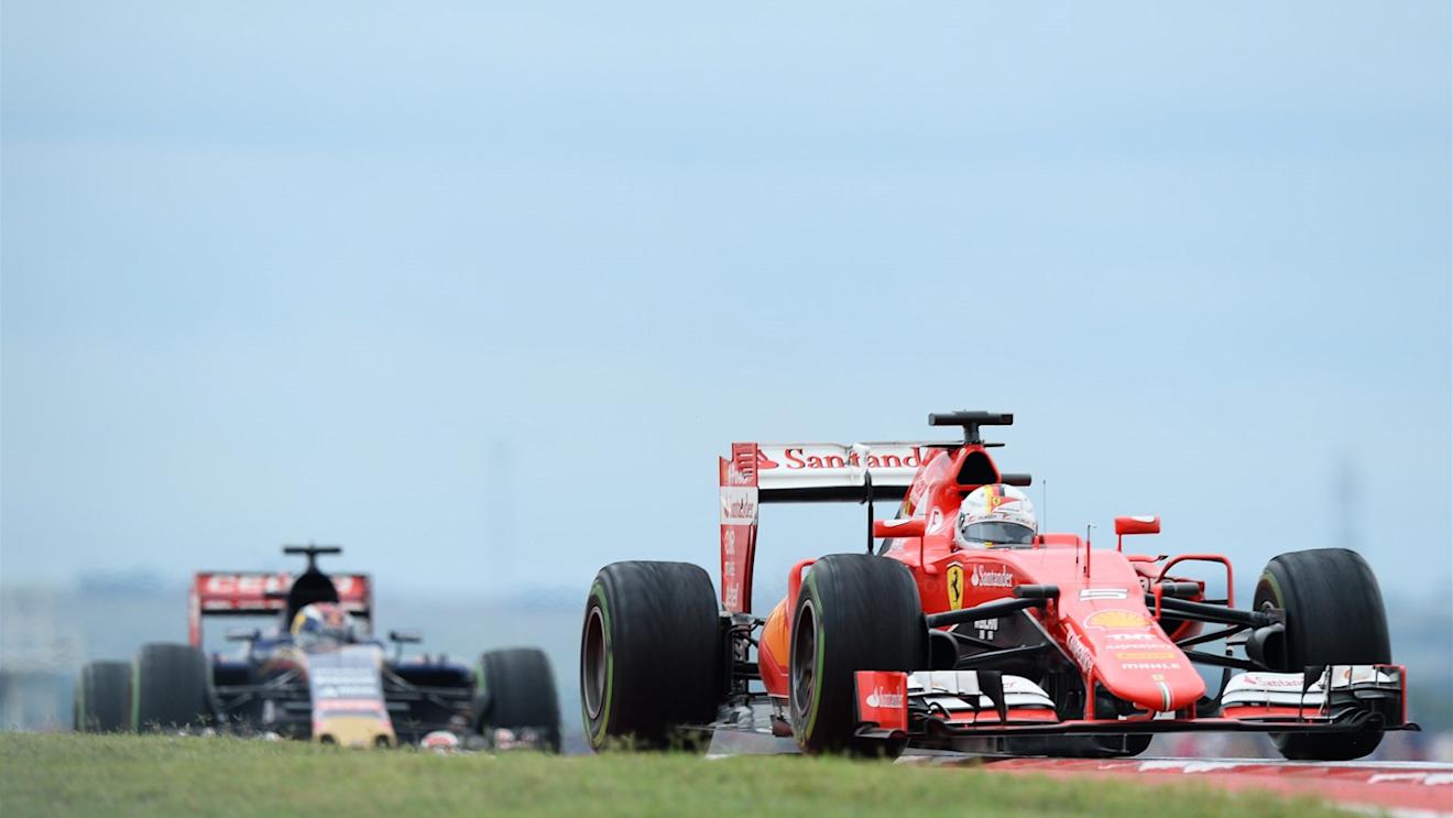 Sebastian Vettel (GER) Ferrari SF15-T at Formula One World Championship, Rd16, United States  Grand Prix, Race, Austin, Texas, USA, Sunday 25 October 2015. © Sutton Motorsport Images