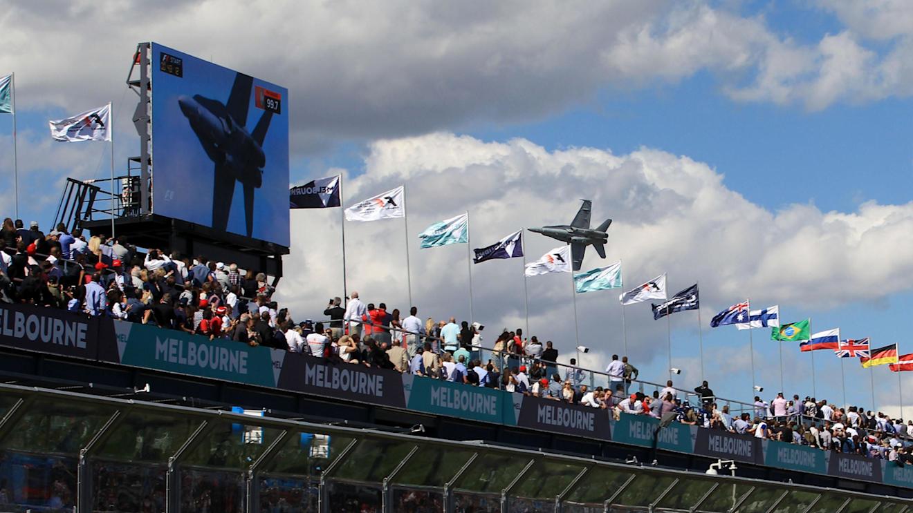 Flypast at Formula One World Championship, Rd1, Australian Grand Prix, Race, Albert Park, Melbourne, Australia, Sunday 20 March 2016. © Sutton Motorsport Images
