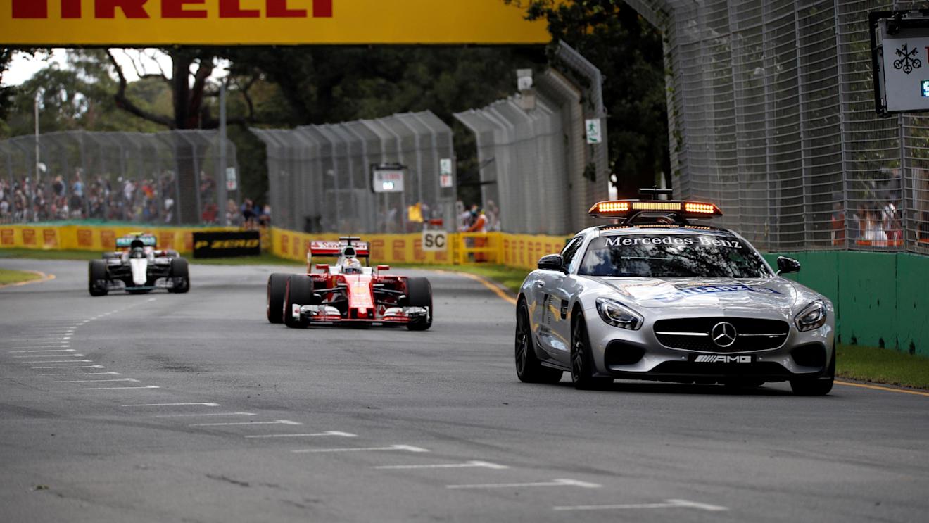 Safety car leads the field at Formula One World Championship, Rd1, Australian Grand Prix, Race, Albert Park, Melbourne, Australia, Sunday 20 March 2016. © Sutton Motorsport Images