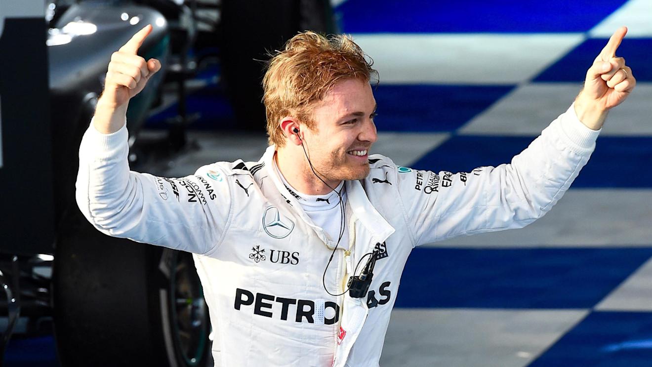 Race winner Nico Rosberg (GER) Mercedes AMG F1 celebrates in parc ferme at Formula One World Championship, Rd1, Australian Grand Prix, Race, Albert Park, Melbourne, Australia, Sunday 20 March 2016. © Sutton Motorsport Images