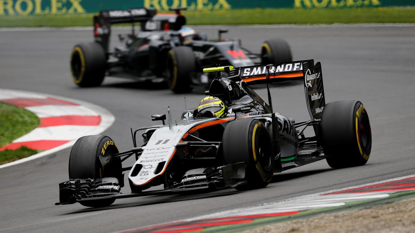 Sergio Perez (MEX) Force India VJM09 at Formula One World Championship, Rd9, Austrian Grand Prix, Race, Spielberg, Austria, Sunday 3 July 2016. © Sutton Images