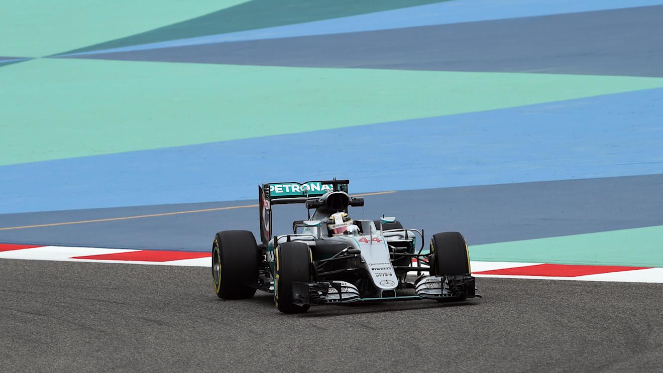 Lewis Hamilton (GBR) Mercedes-Benz F1 W07 Hybrid at Formula One World Championship, Rd2, Bahrain Grand Prix Practice, Bahrain International Circuit, Sakhir, Bahrain, Friday 1 April 2016. © Sutton Motorsport Images