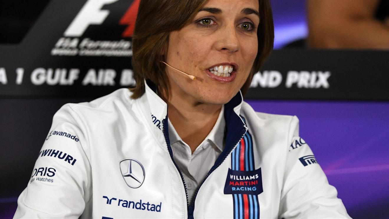 Claire Williams (GBR) Williams Deputy Team Principal in the Press Conference at Formula One World Championship, Rd2, Bahrain Grand Prix Practice, Bahrain International Circuit, Sakhir, Bahrain, Friday 1 April 2016. © Sutton Motorsport Images