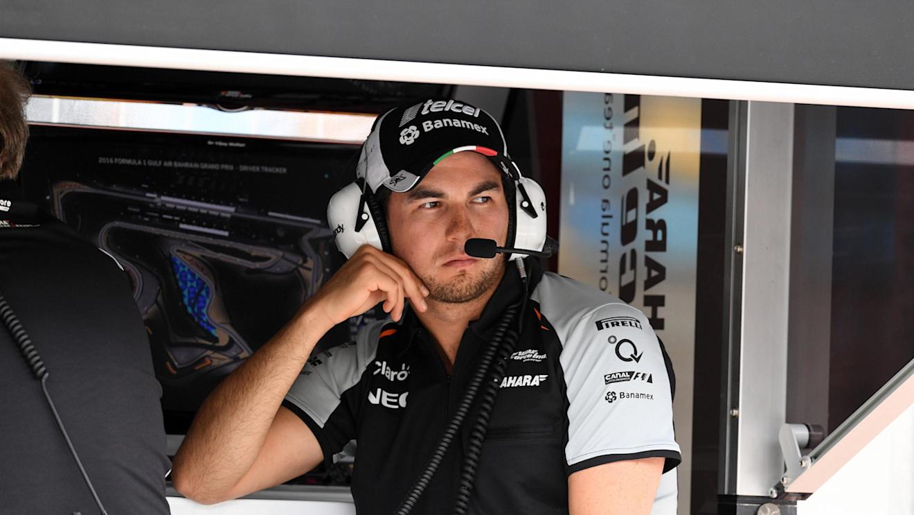 Sergio Perez (MEX) Force India at Formula One World Championship, Rd2, Bahrain Grand Prix Practice, Bahrain International Circuit, Sakhir, Bahrain, Friday 1 April 2016. © Sutton Motorsport Images